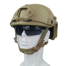 In Us Nij 3a Ballistic Iiia Bullet Proof Uhmw-pe Helmet Sand Militaria Size L/xl picture