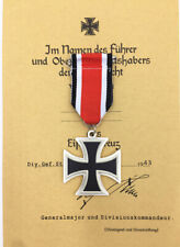 Germany 1939 Iron Cross Medal Badge 2nd Class with Ribbon picture