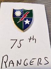 U.S. Army unit insignia crest pin 75th Rangers picture