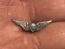 Vintage Sterling Silver US Military Aviator Wings Military Insignia Wing Pin CTO picture