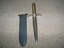 WW2 Theater Made Trench Combat Fighting Knife Dagger USN Mk2 Sheath picture