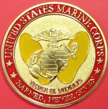 US Marine Corps. Challenge Coin. Souvenir. Gold Tone. 26a. picture