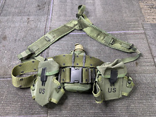 US Military Issue Alice Field Gear Belt Suspenders Ammo Pouches Canteen LARGE picture