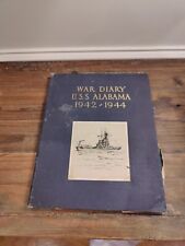 War Diary USS Alabama 1942-1944 World War II American Navy Combat Ships  picture