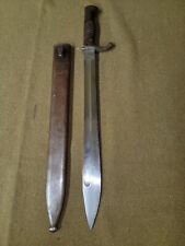 WWI Imperial German Butcher Blade Bayonet with Scabbard picture