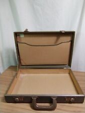 Vintage MILITARY wooden BRIEFCASE covered VINYL WWII AIR FORCE ARMY picture