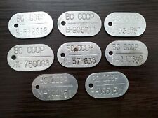 Dog Tag ID Soviet Army set different type USSR Cold War original officer russian picture