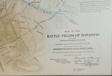 vintage Civil War Map  plate III  Battle of Bull Run picture