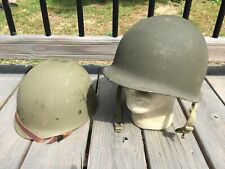 Minty Original WW2 Front Seam Fixed Bail M1 Combat Helmet w/ Westinghouse Liner picture
