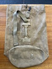 Canadian WW2 Korean War Large Duffle Bag With Soldiers Info picture