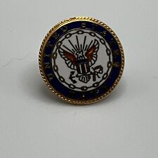 Vintage US Navy Logo Pin Round 5/8 inches picture