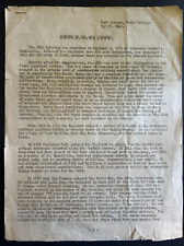 Original WWII Document from Fort Jackson 1942 