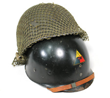 WWII US M1 Complete 1st Armored Division Named Helmet Set picture