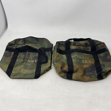Vintage Military Reenlist Eighth US Army Korea Small Nylon Zip Bags Lot Of 2 picture