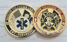 Moscow Fire Depart challenge coin, EMS coin 1.75 new Paramedic Challenge coin picture