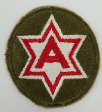 Vintage US Army WWII 6th Army Embroidered Uniform Patch  picture