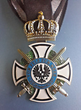 RARE GERMAN / PRUSSIAN MEDAL.......ORDER of HOHENZOLLEN with SWORDS picture
