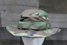 Vintage US Army BDU Camouflage Hot Weather Boonie Cap Hat Sun Men 7 1/4 picture