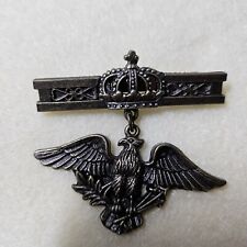 Vintage Military Pin Royal Canadian Lapel Pin With Eagle and Crown On Bar picture