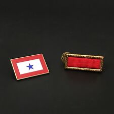 Military Pins Blue Star Service Flag Pin Rank US Lot of 2  picture