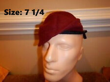 US MILITARY Style Maroon Beret Cap Hat Sz: 7 1/4 * AIRBORNE 82nd Airborne * NEW picture
