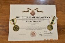 FULL SIZE COLD WAR VICTORY MEDAL/RIBBON & CERTIFICATE US ARMY USN USAF USMC USCG picture