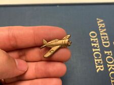 WW2 Patriotic P-51 Mustang Airplane Fighter Pilot Pin WWII Homefront US Army picture