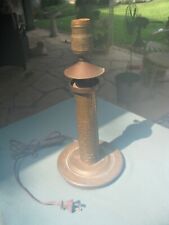 AMAZING WW2 (?) TRENCH ART LIGHTHOUSE DIFFERENT SHELLS - RARE, UNUSUAL AND OLD picture