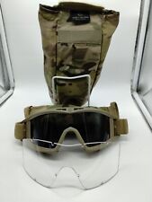 USGI Military Revision Apel Desert Goggles W/ carry bag & Sunglass Inserts ARMY picture