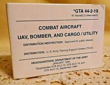 COMBAT AIRCRAFT IDENTIFICATION CARDS  UAV BOMBER CARGO UTILITY US ARMY 1996* picture