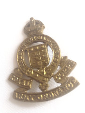 Royal Army Ordnance Corps Cap Badge KC Cast Brass 46mm Vintage picture