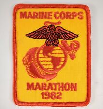 United States Marine Corps Marathon 1982 Vintage Jacket Patch USMC US Military picture