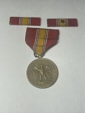 KP- Vintage  Military  National Defense  Eagle  Bronze Metal Lapel Hat Pin picture
