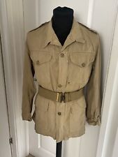 Original WW2 British Army Aertex Khaki Bush Jacket Size 7 picture