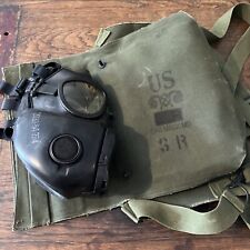 Vietnam War US Army M9 SR Gas Mask, With Canvas Bag CC2 picture