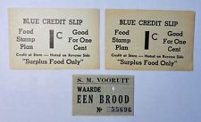 WW2 Belgium Dutch Food Stamp Ration Notes 1941 Lot of 3 picture