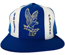 Vintage Air Force Falcons Cap Snapback Blue Trucker Hat Flying Eagle picture