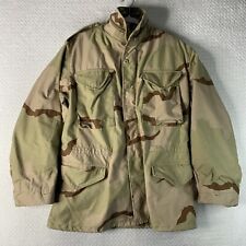 Vtg Military M65 Cold Weather Field Coat Small Regular Desert Camo 3 Way Hooded picture