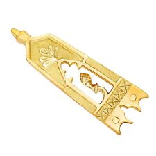 Belt Chape Brass Decoration Medieval Closed Thistle End Strap Accessory picture