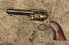 Denix Replica Colt Peacemaker Brass/Gold Finish/Wood Grip picture