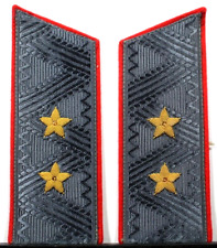 USSR Soviet Union Army Lieutenant General Rank Shoulder Board Pair Gray Overcoat picture