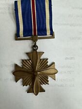 WWII US Army Air Corps Force DFC Distinguished Flying Cross Medal Slot Brooch picture