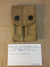 WW1 US Military 45 ACP Ammo Pouch R.H. Long 9-18 Stamped picture