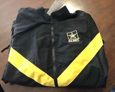 New US Army APFU (Army Physical Fitness Uniform) Jacket Black & Gold - Med - Reg picture