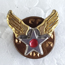 WWII USAAF Signed SAAD Winged Red Star Sweetheart Tie Tack Pin WW2 picture