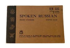 Spoken Russian book World War 2 basic course manual vintage historical excellent picture