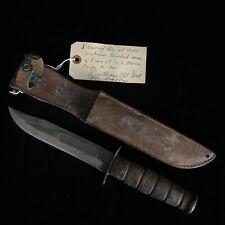 WWII Blade Marked USMC Marine Corps Kabar Mk2 Fighting Knife picture