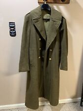 WW2 US Army Wool Trench Coat Size 36L picture