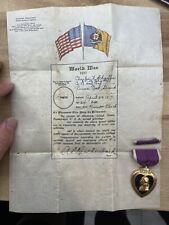 world war 1 Medal Named With Document Original  picture