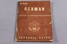 US WWII TM 30-306 German Language Guide Book picture